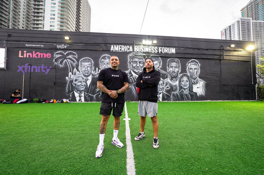 American Business Forum Mural Painted at BOXR GYM