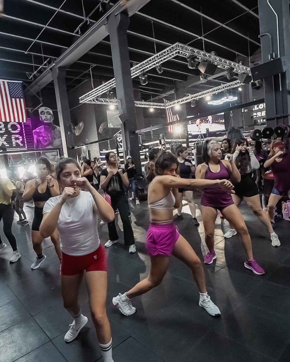 Group boxing class